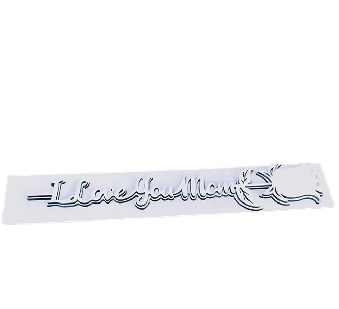 I Love you Mom Sublimation Wood MDF Rose Flowers Blanks