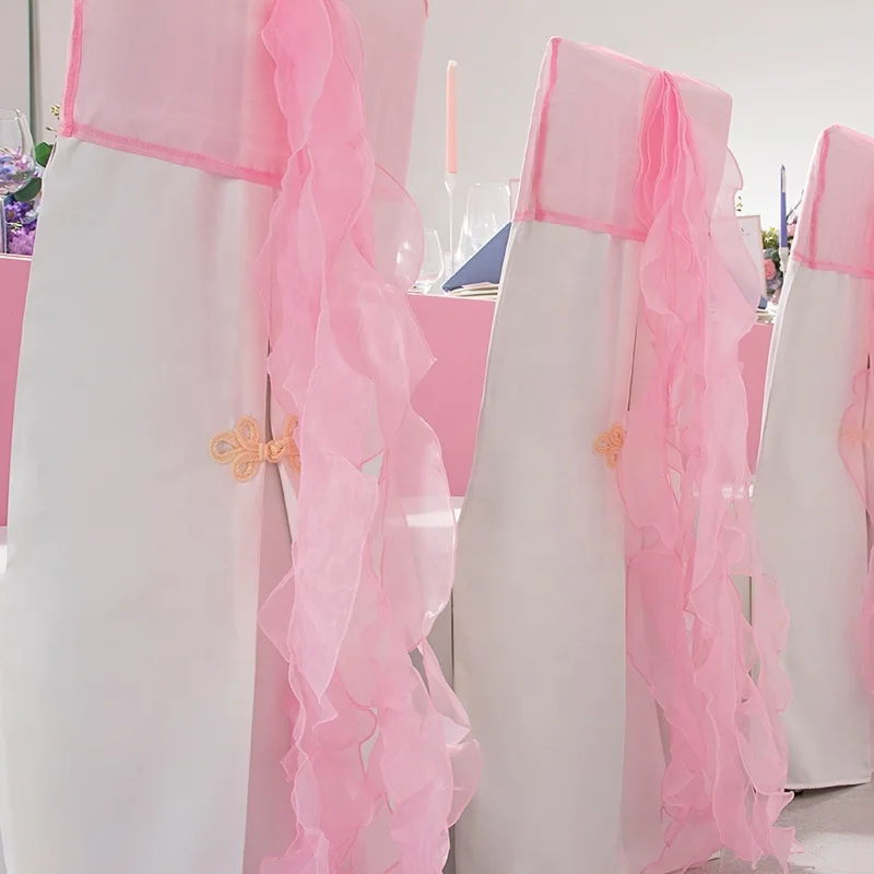 Colorful Hotel Wedding Decoration  Spandex Chair Cover customizable durable chair covers for events