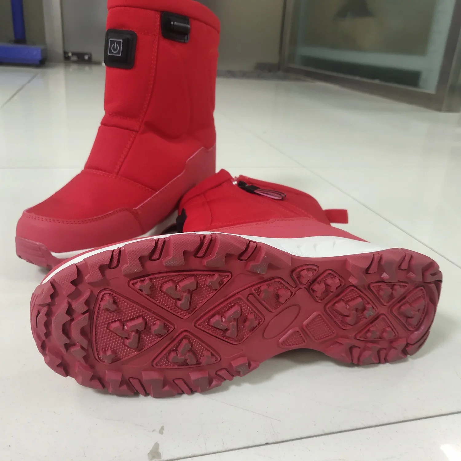 usb heating long winter female women ladies girls fur snow hunting boots for women autumn and winter