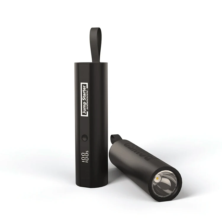 Portable 10000mAh Power Bank Car Emergency Jump Starter with LED Light Use Truck Motorcycle Passenger Car USB-C Charging Output