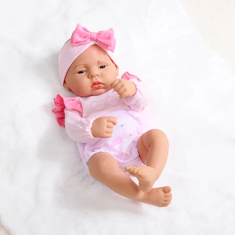 16 inch Factory direct price fashion doll good quality full vinyl baby doll Hot Sale Realistic Lifelike baby doll
