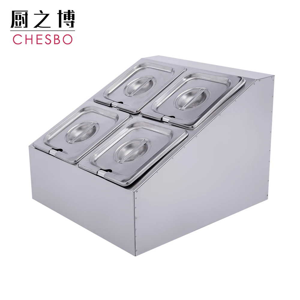 4 Pcs Stainless Steel Magnetic Spice Set Kitchen Spice Jar Rack Seasoning Tool BBQ Spice