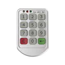 Electronic digital password locker cabinet lock with number keypad