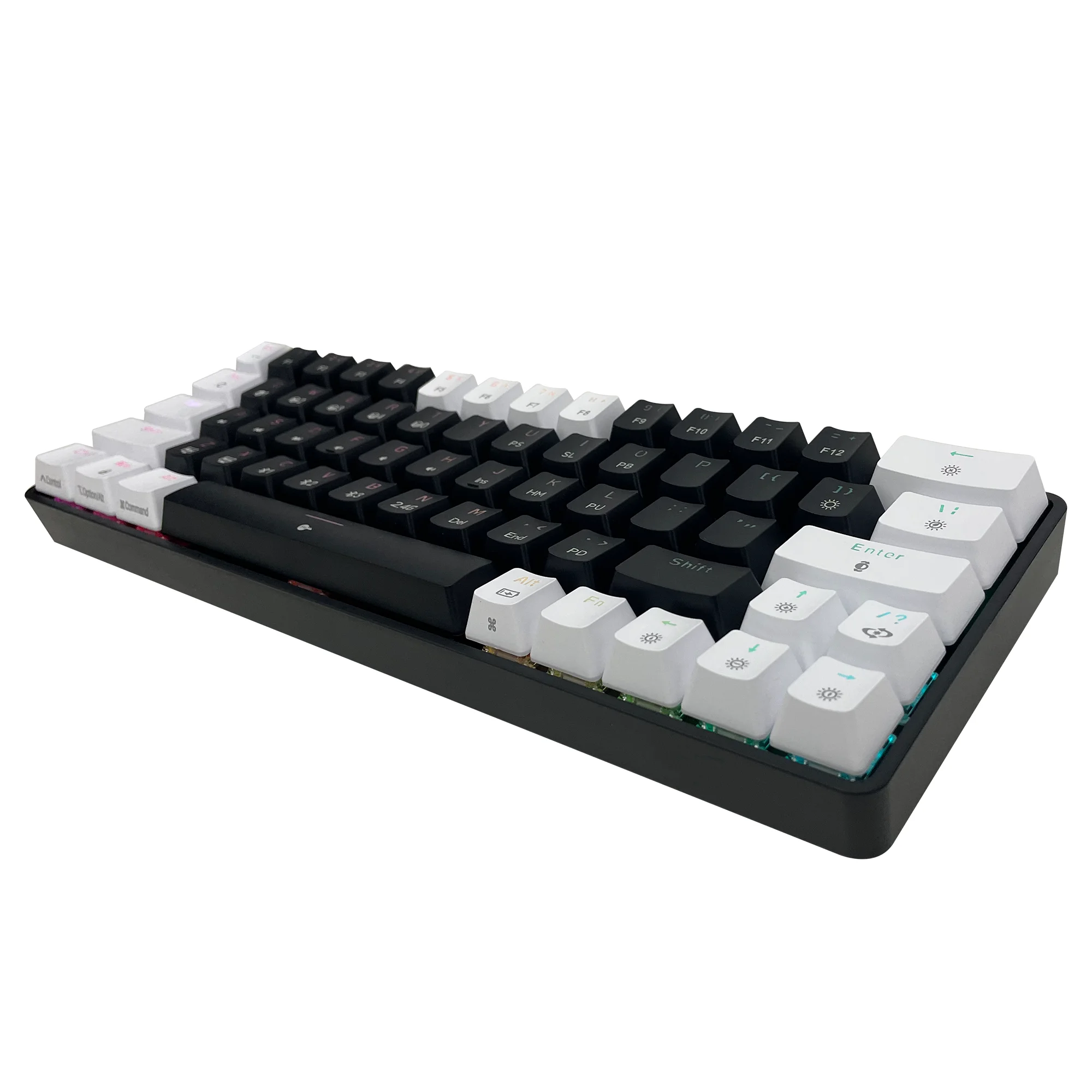 Cute Rechargeable Wireless Gaming Keyboard with Gateron Red Switch HotSwap Mechanical Keyboard Genre