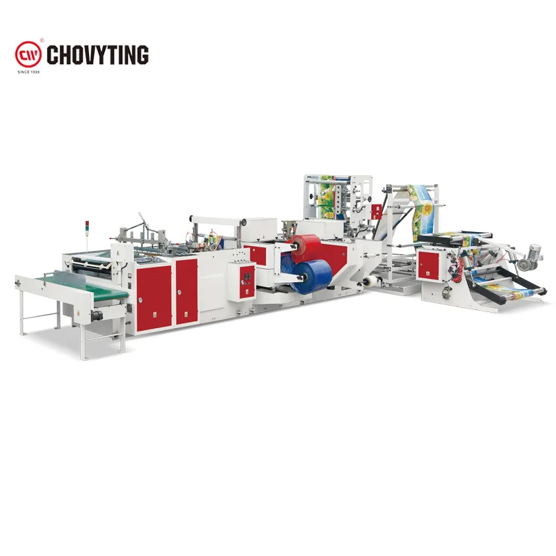 
High speed HDPE LDPE NYLON hot sealing Patch Bag Carry Bag Shopping Bag Making Machine 