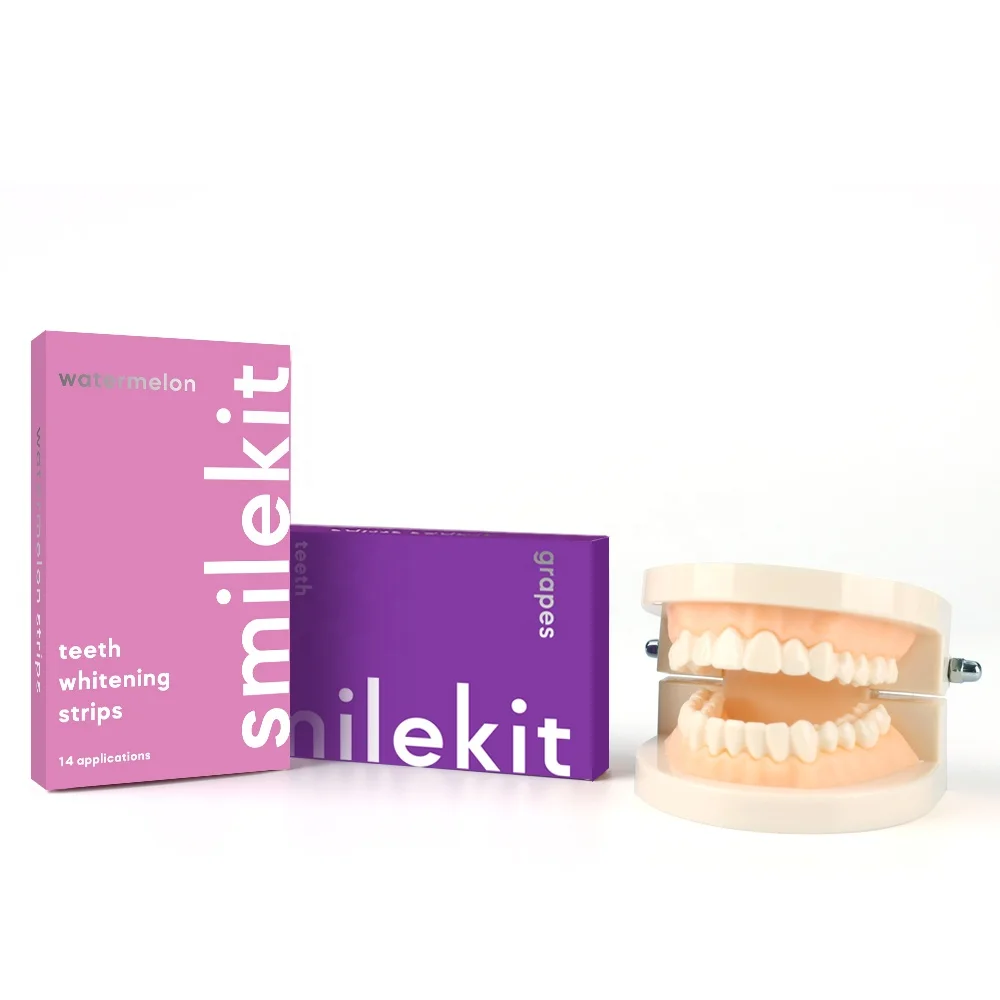 Oem Pap Teeth Whitening Strips Fruit Flavoured Tooth Bleaching Dry Strips No Slip