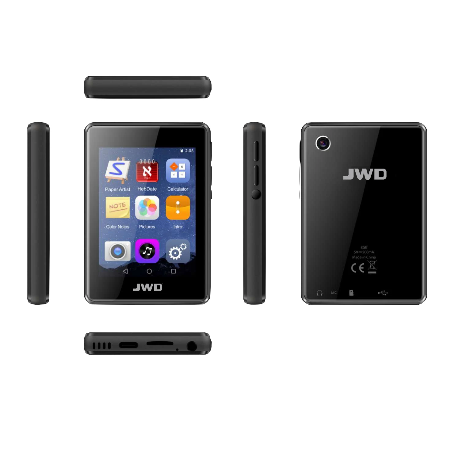 2.8Inch Touch Screen FM Radio Music HIFI MP3 MP4 Player Audio Recorder MP4 Film Video Support 128GB TF Card USB MP3 Player