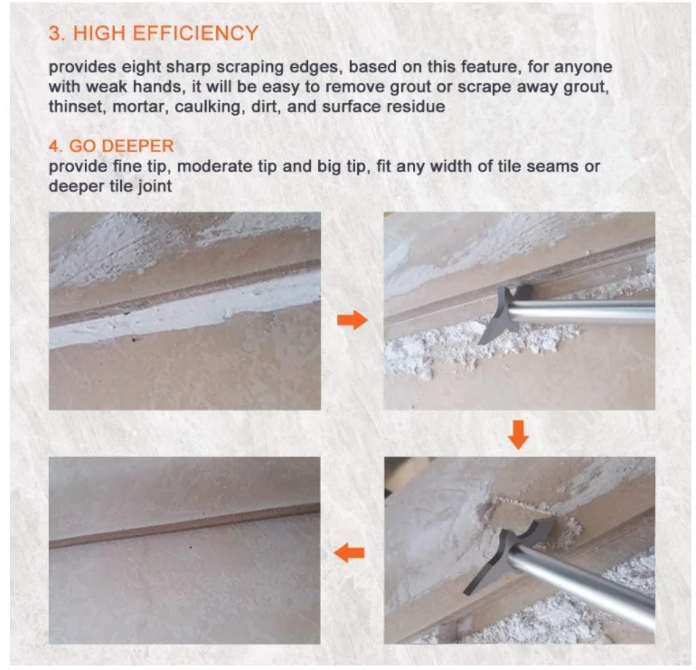 Grout Removal Tool, Caulking Removal Tool