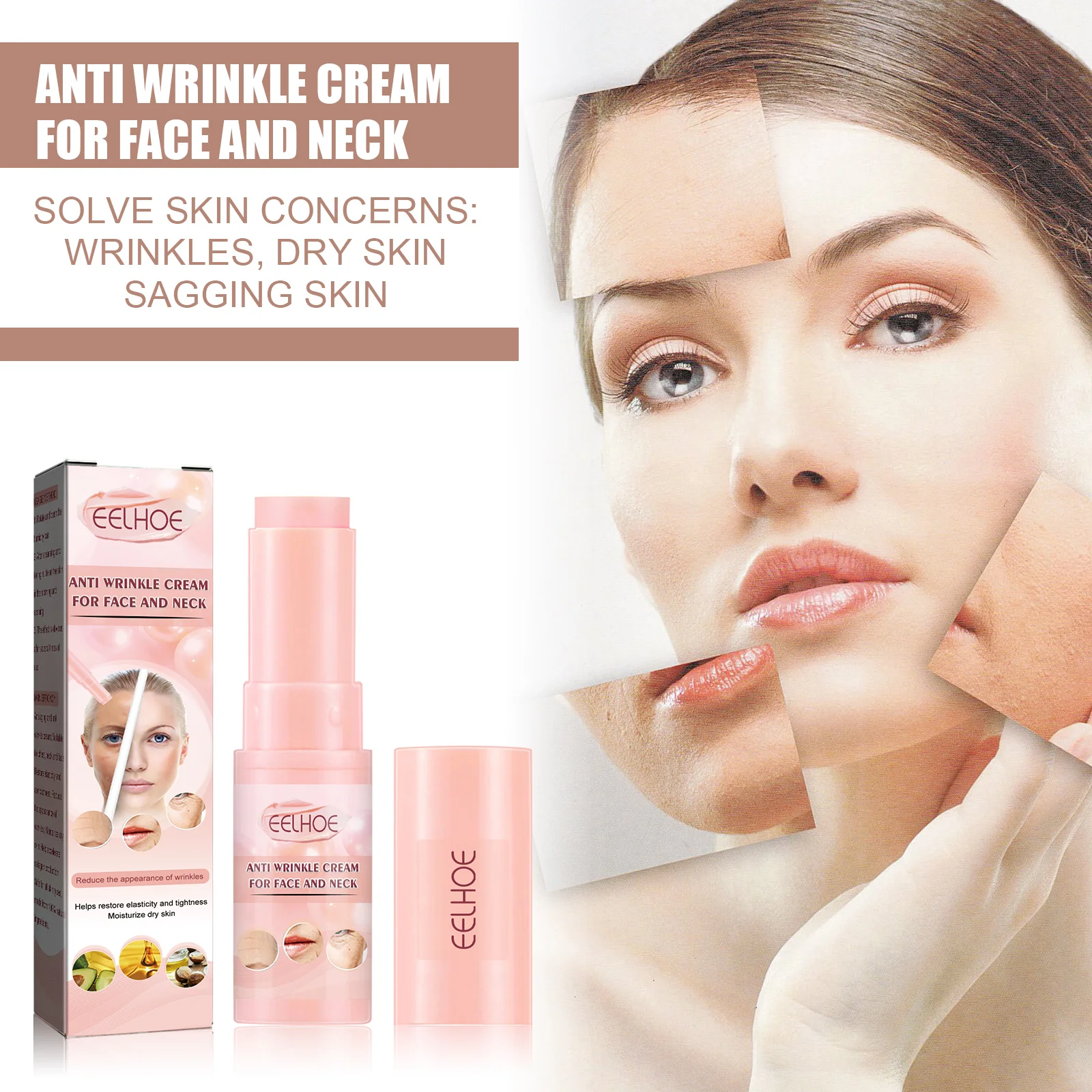 EELHOE Face Serum Stick Anti-wrinkle Face Moisturizer Stick Organic Moisturizer Stick For Face