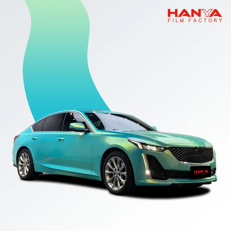 PET Pearlescent Vinyl car wrapping  glossy vinyl Film