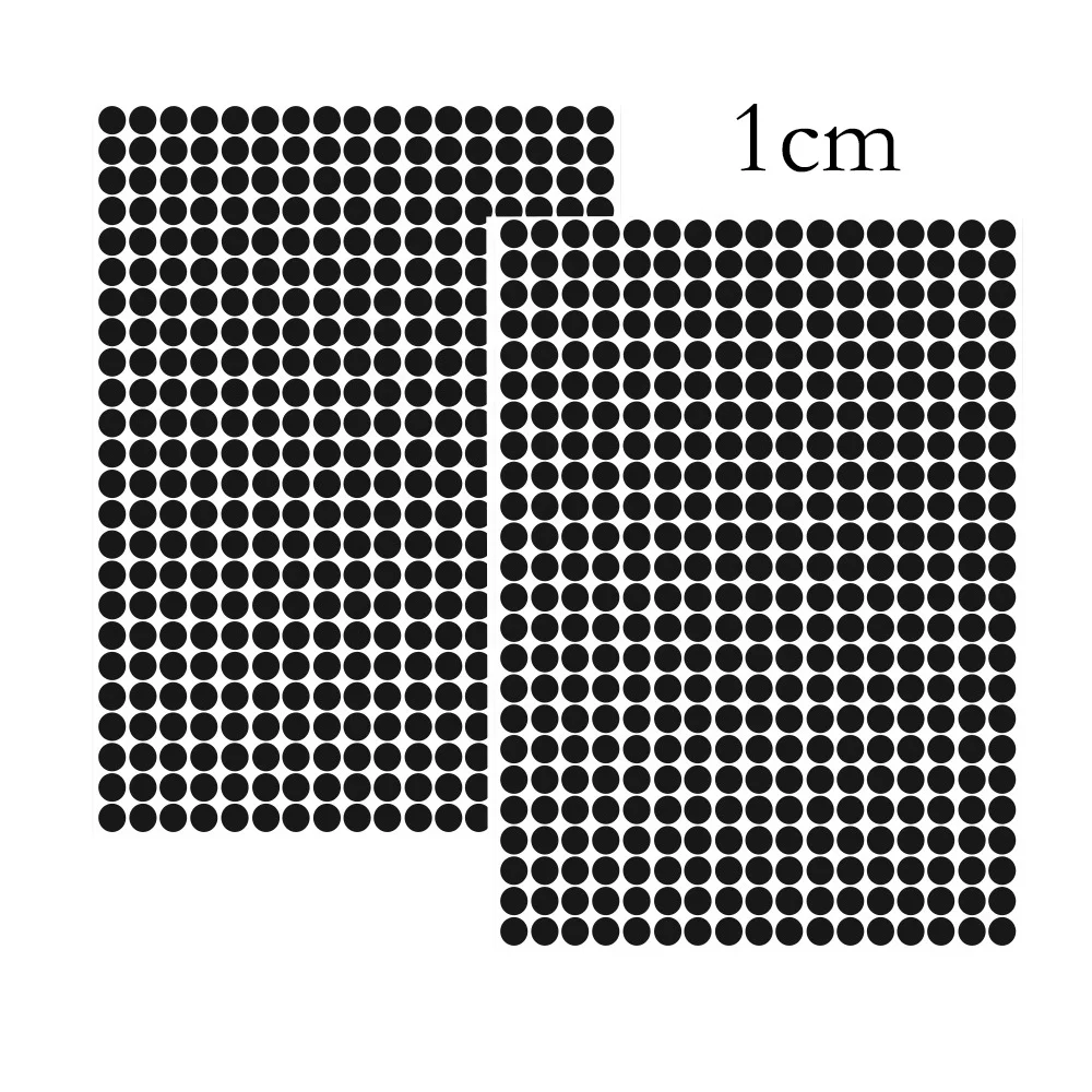 Customized Colored Paper 1cm Round Self Adhesive Stickers Small Round Sticker Fruit Label Printing On Sheet