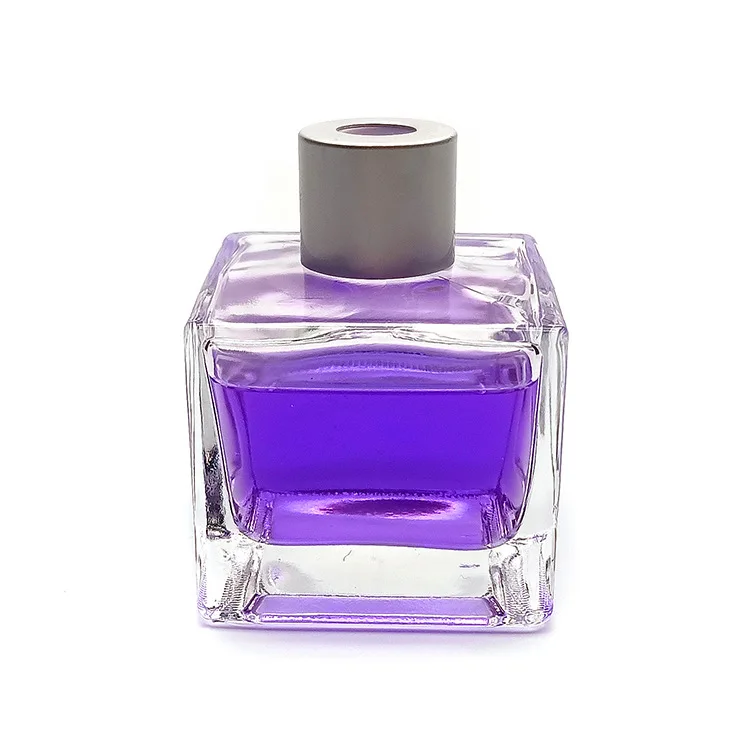 Factory wholesale cheap safety rattan aromatherapy diffusors square empty glass bottle