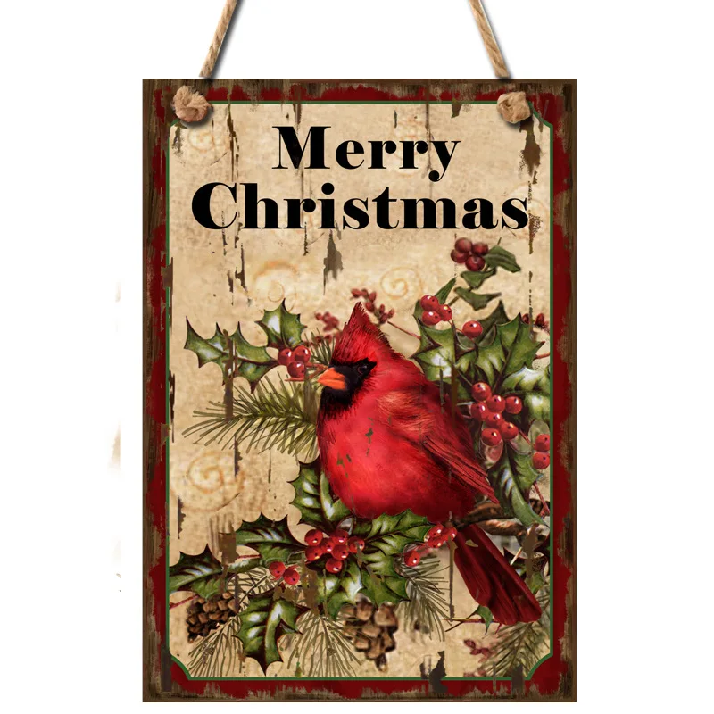 European And American Wooden,Christmas Tree Decoration Listing Indoor And Outdoor To Welcome Christmas Eve Wall Craft Pendant