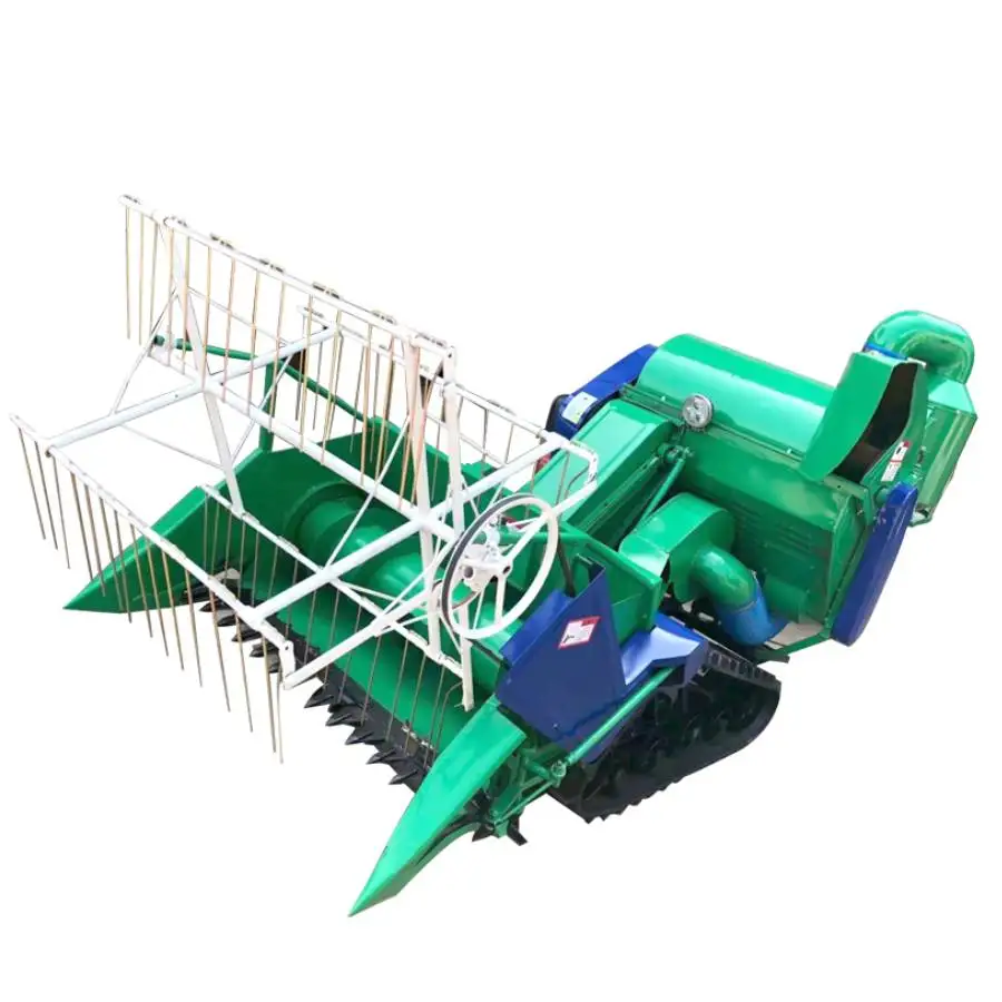 Agriculture Paddy Filed Small 4LZ-0.8 Crawler Harvester Rice Cutting Machine Mini Rice Combine Harvester Price In Ghana