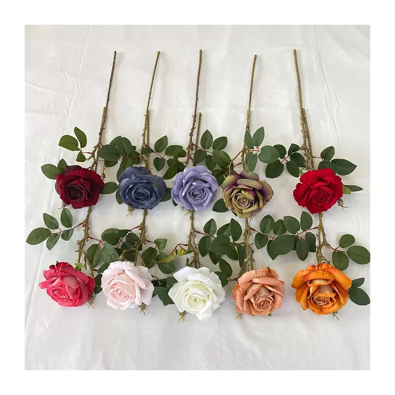Wedding Flower single lint FANGFANG rose Flower Artificial Flowers Decorative