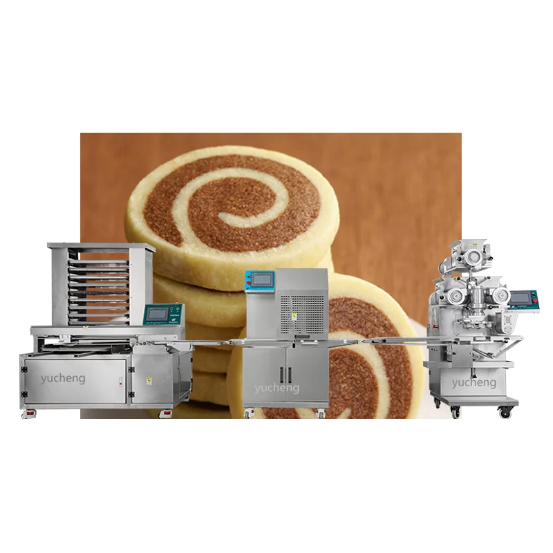 High quality automatic ice box cookies making encrusting machine for food