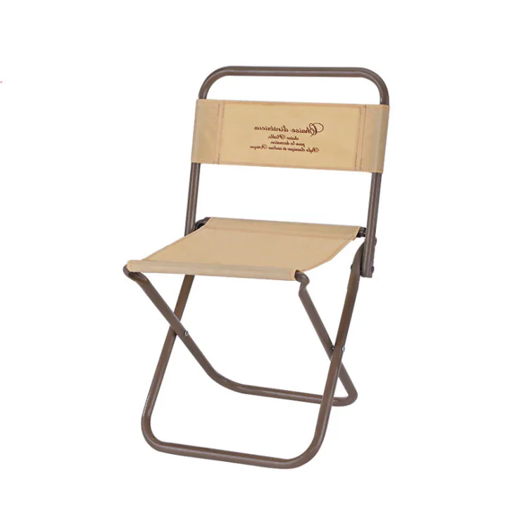 Outdoor garden lawn beach metal folding chair lightweight fishing chair high back portable camping chair