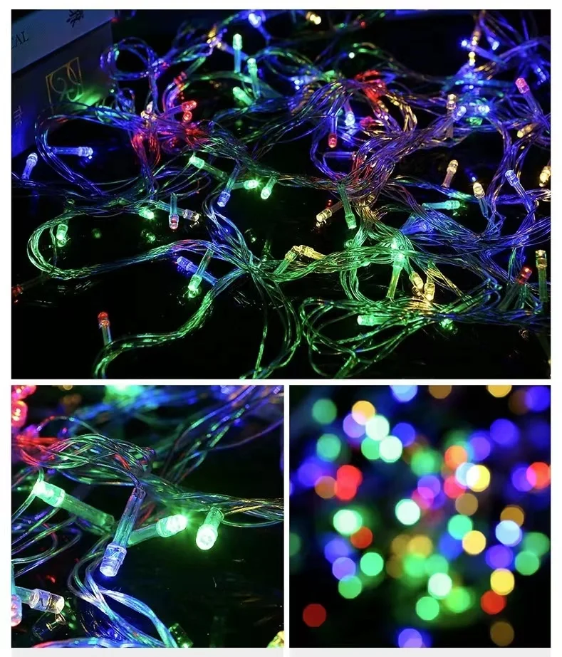 LED String Light 10M 20M 30M 50M 100M  Waterproof Christmas Lights Indoor Outdoor  for  Xmas Wedding Party Decorations