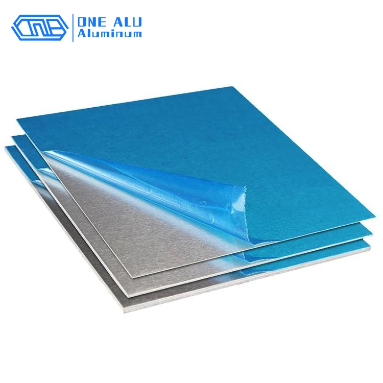 Factory Customized 1100 1060 1050 3003 3004 5052 5083 5086 6061 6063 Aluminium Plate Sheet with PVC Film for Building Materials