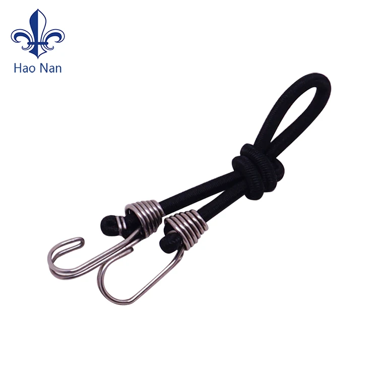 Высококачественный цветной эластичный шнур с J-образным крючком с логотипом на заказ