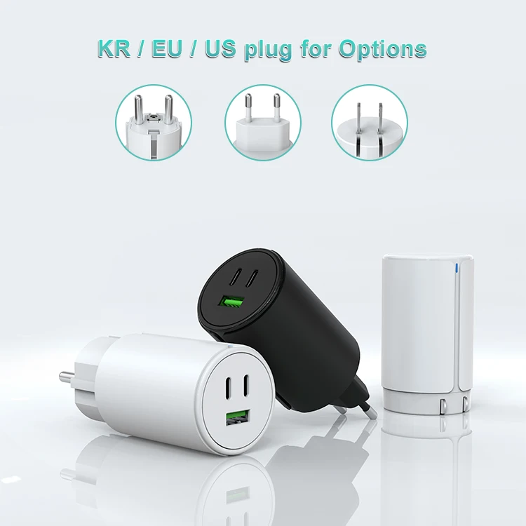 KC Custom logo pd65w 3a wall macbook charger with oem cable