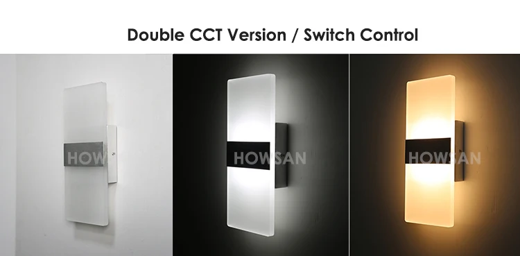 Modern Led Wall Light up down indoor living room wall bracket Light led acrylic Simplicity Decorative wall light