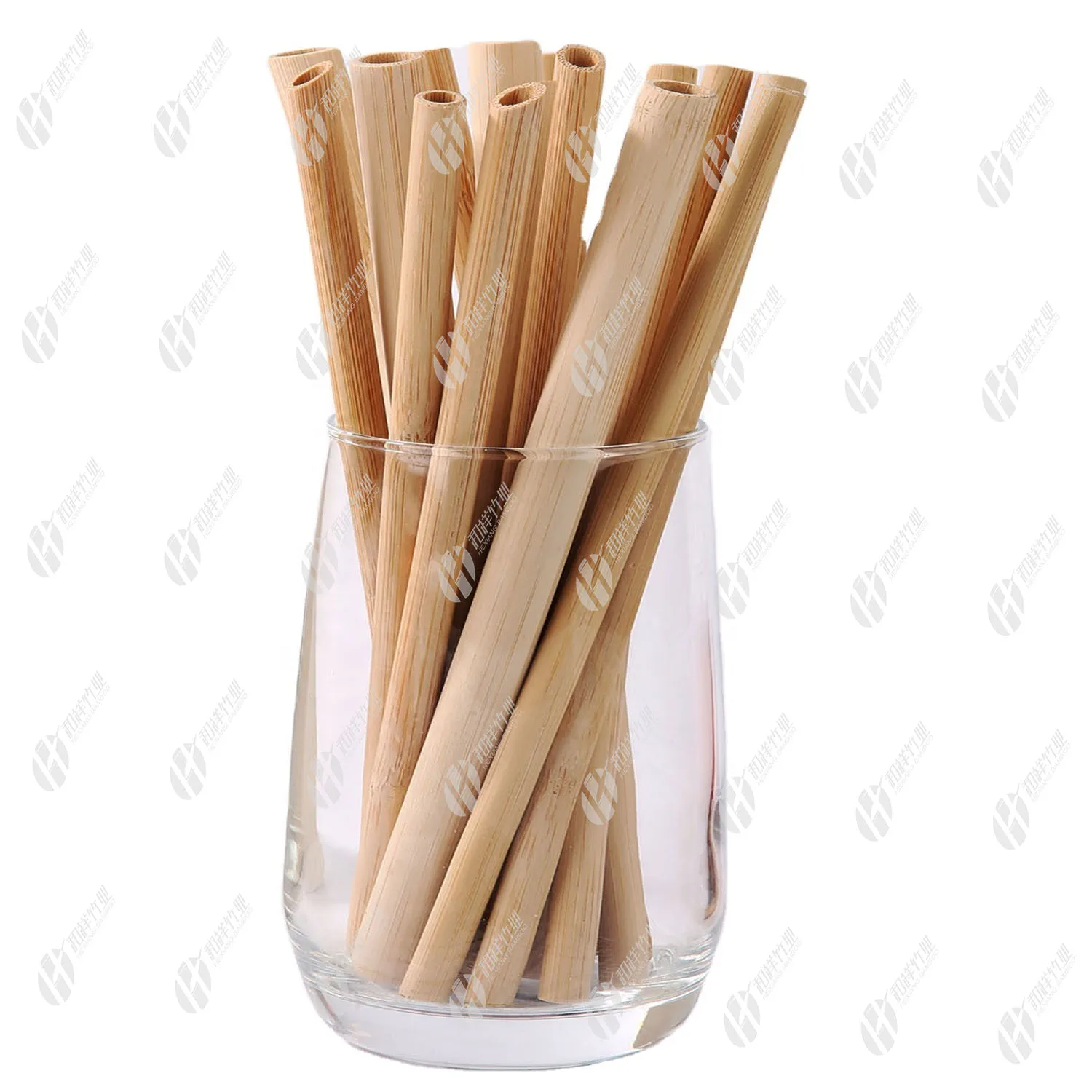 Reusable straw Amazon Hot Selling Bamboo Straws custom logo and package