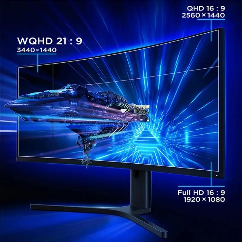 Xiaomi Mi Curved Gaming Monitor 34 Inch 2k 144Hz High Refresh Rate Screen Display