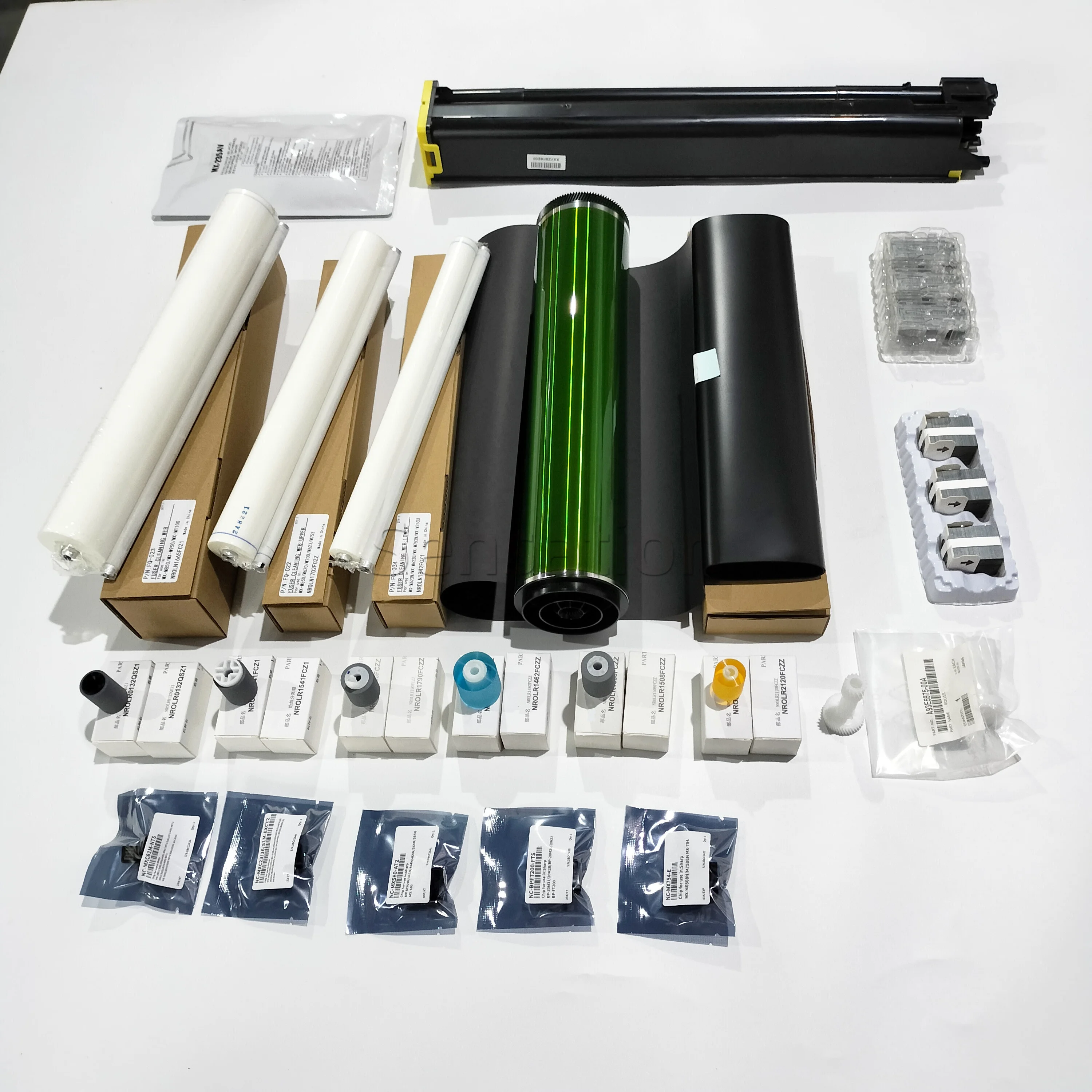 NROLN1665FCZ1 Good Quality Fuser Cleaning Web Roller For Sharp MX-M850 MX-M950 MX-M1100 Copier Spare Parts Factory Supply