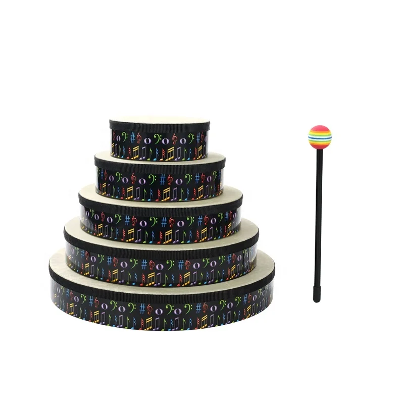 Ali baba customer service thin wood tambourine /hand drum small hand drum