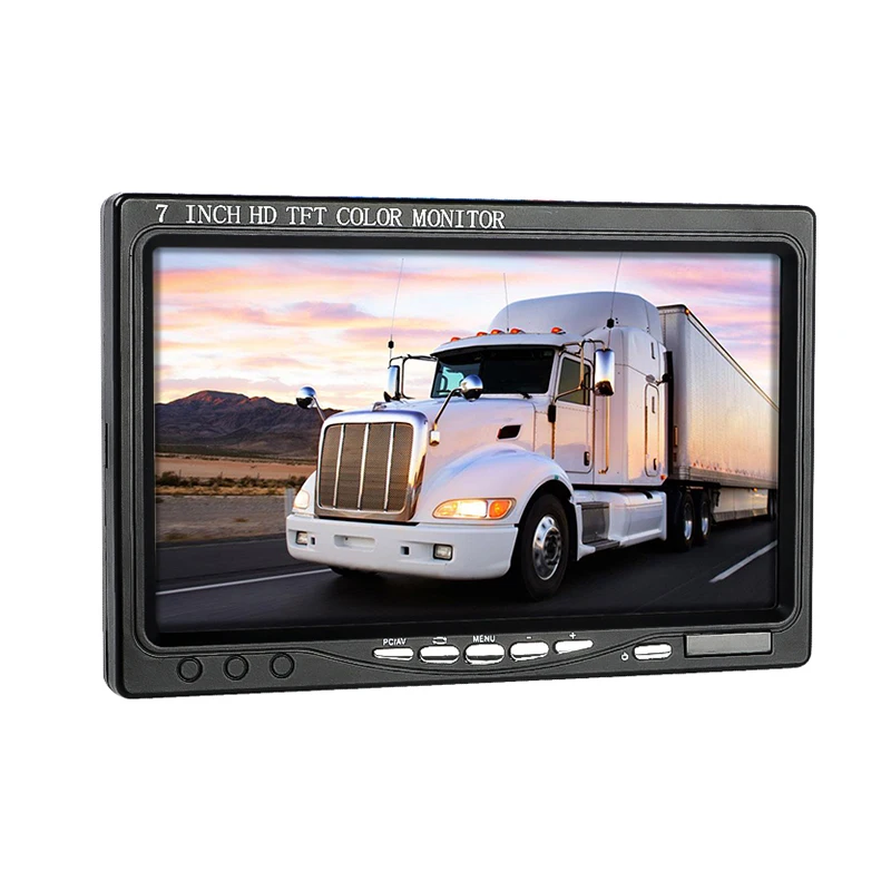 Factory New Products 7inch Car Tv Bus Camper Van Car Monitor Lcd Screen With AV HD MI VGA Interface for Bus Truck Forklift