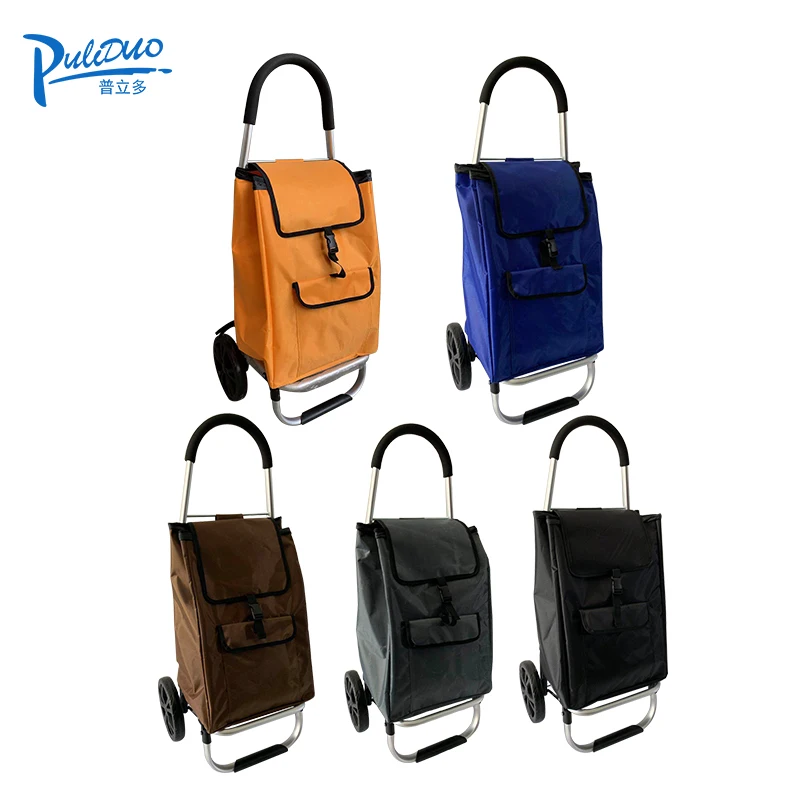Aluminum alloy   shopping cart bag folding cart