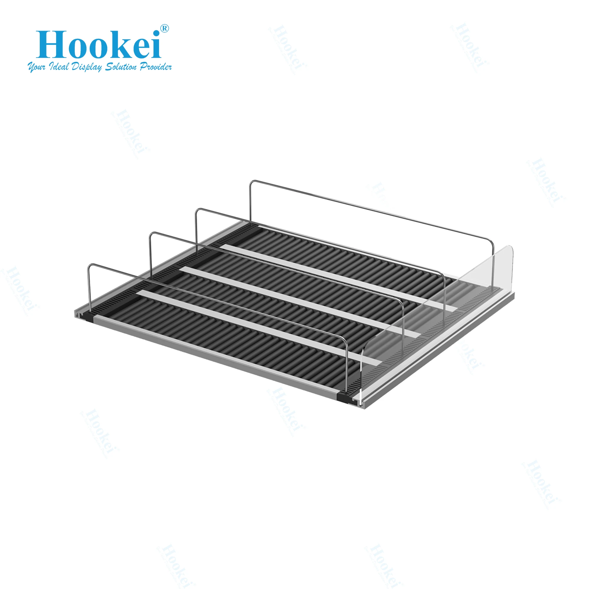 Gravity Roller Feed Shelving Pusher System for Cooler System