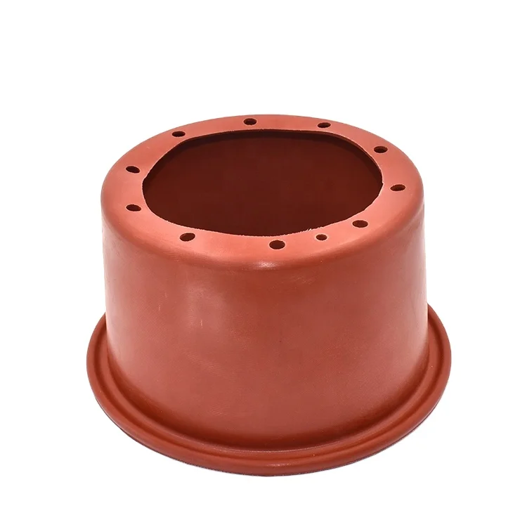 Custom Molded FVMQ/NBR/FKM/SILICONE/EPDM Fabric Reinforced Rolling Rubber Diaphragms