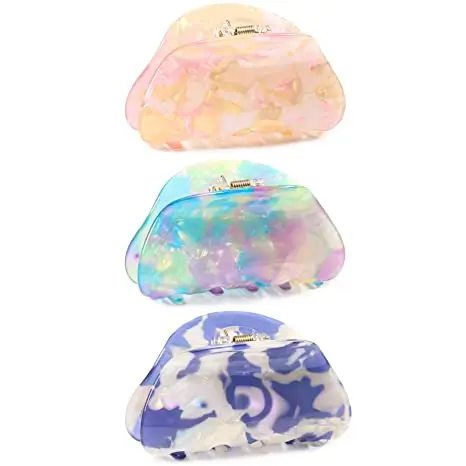 Clip Hair Claw for Women Shell Clips for Thin French Design Acrylic Barrettes with Korean Style for Girls Strong Hold Jaw