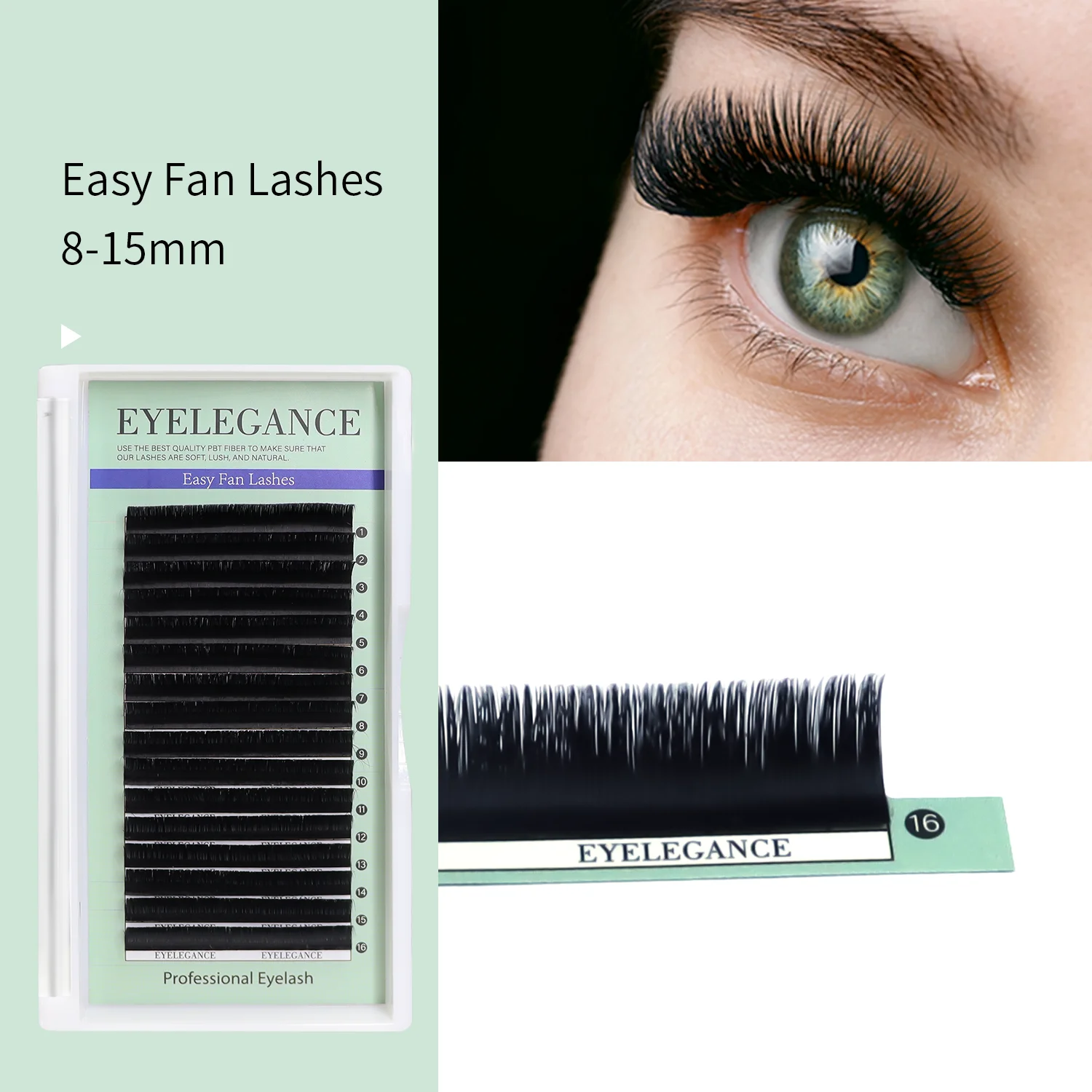 Wholesale Private Label Volume Korean Silk Russian Easy Fan Cashmere Lash Extension Trays