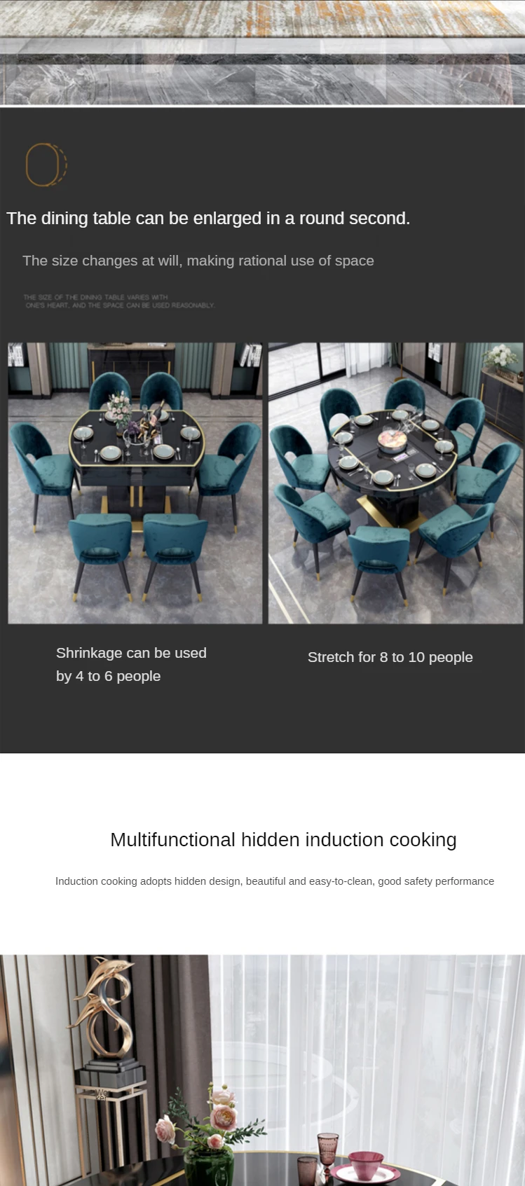 6 chair dining table