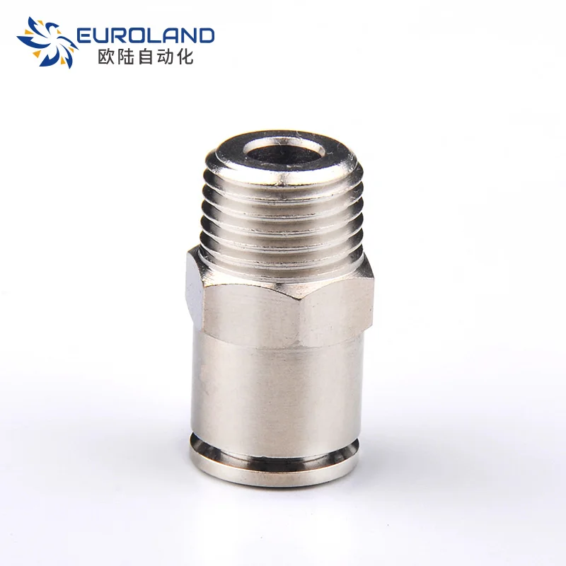 Заводская розетка Oulu китайский производитель медный терминал PCT резьбовой быстрый соединитель прямая сквозная муфта для воздушного шланга