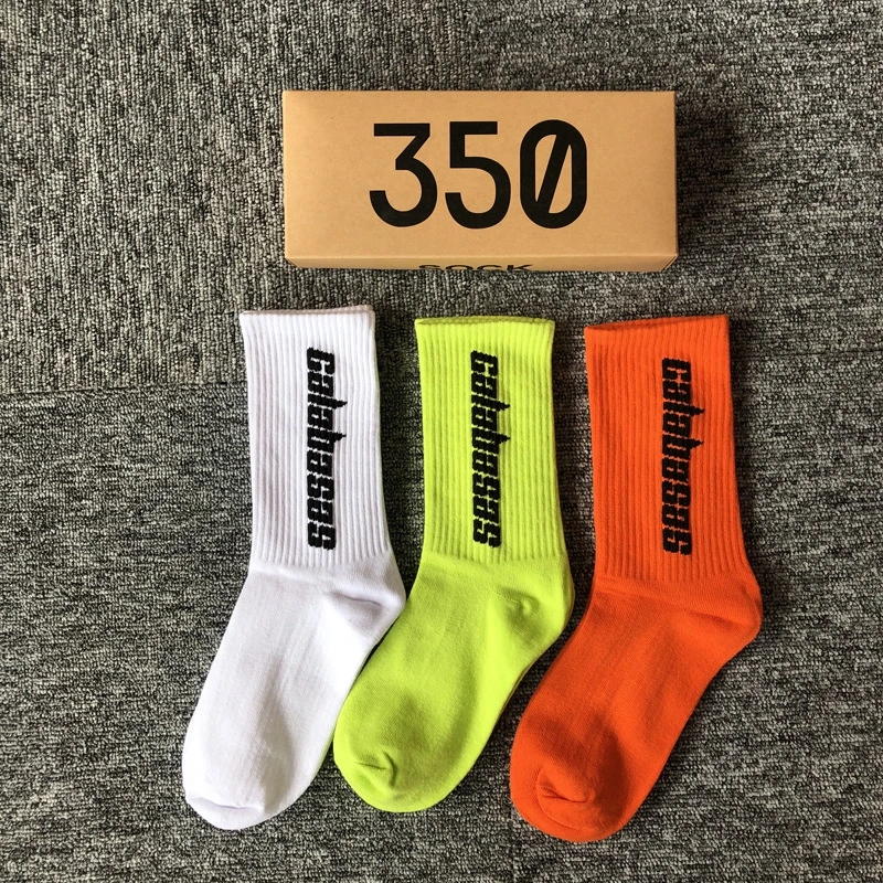  Лидер продаж бесплатная доставка модные длинные носки yeezy 500 калабасас Канье