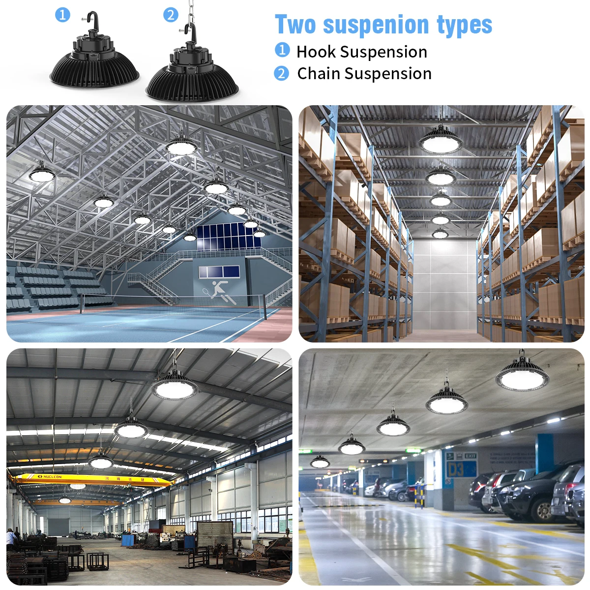 High Lumen Dimmable IP65 200W Industrial Lamp Warehouse Workshop LED Lighting 200Watt UFO High Bay Light Fixture