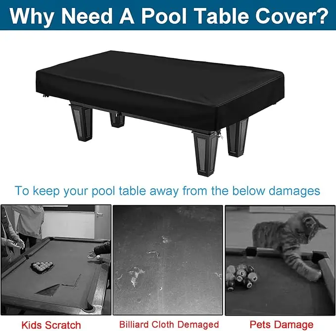 Outdoor Billiard Table Dust Cover Waterproof Sunproof Snooker Table Cover