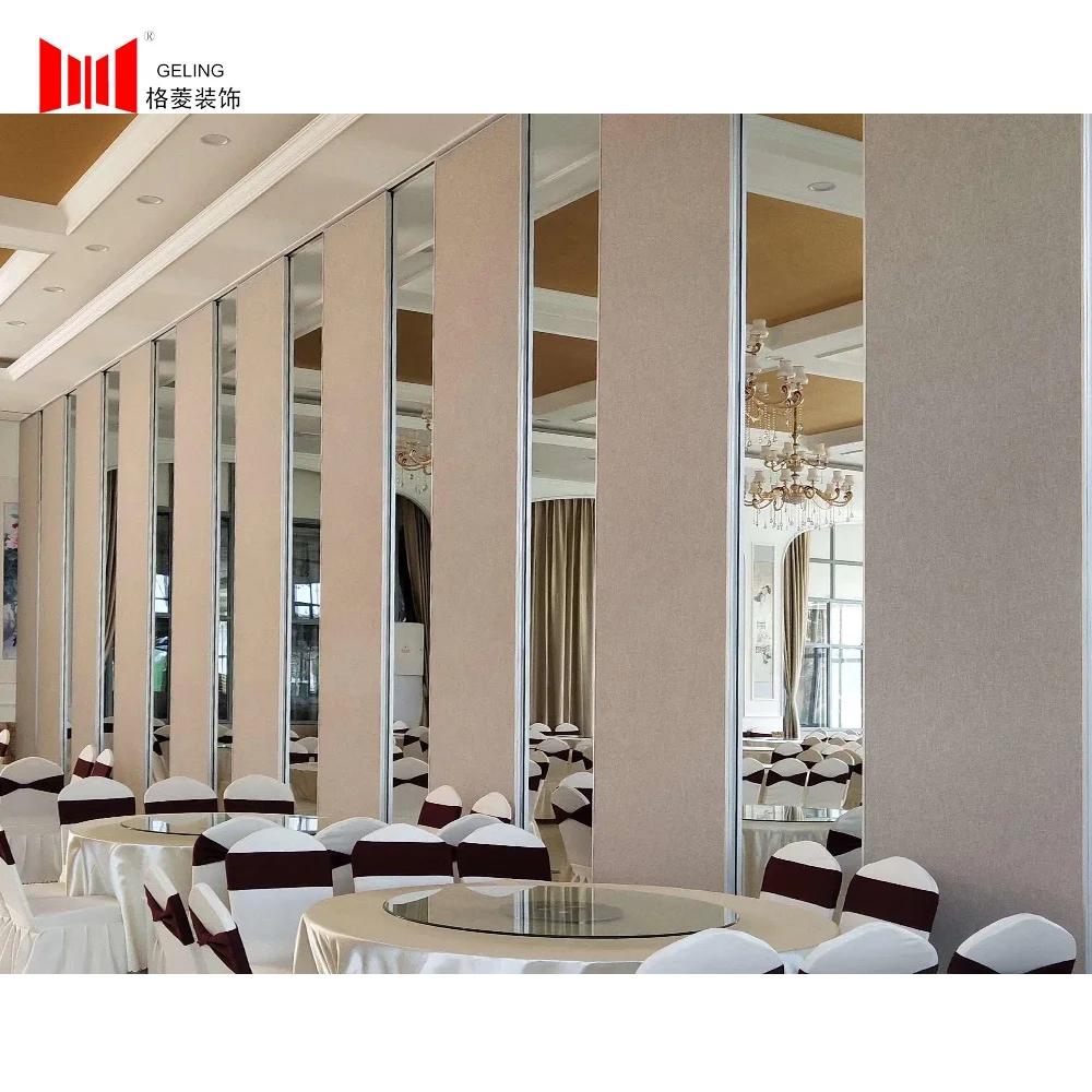 Banquet hall removable partitions acoustic folding sliding partition wall room separation folding partition wall price