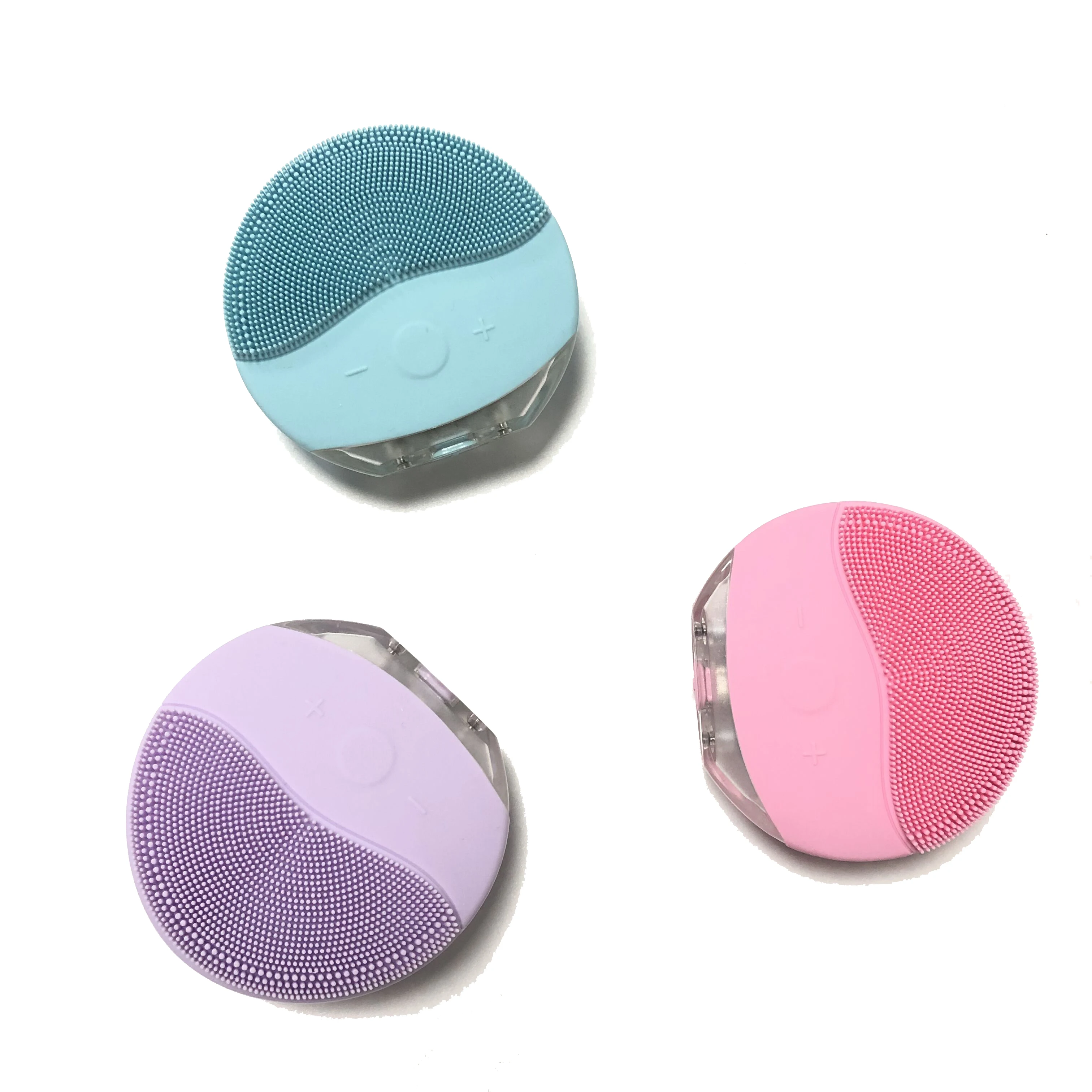 Electric Vibrating Face Cleanser Device Private Label  Sonic Silicone Facial Cleansing Brush Face Brush