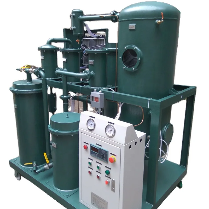 Compact Vacuum Oil Purifier, ZHONGNENG TYA Series Oil Treatment Machine Suitable For Separate Water From Used Hydraulic Oil