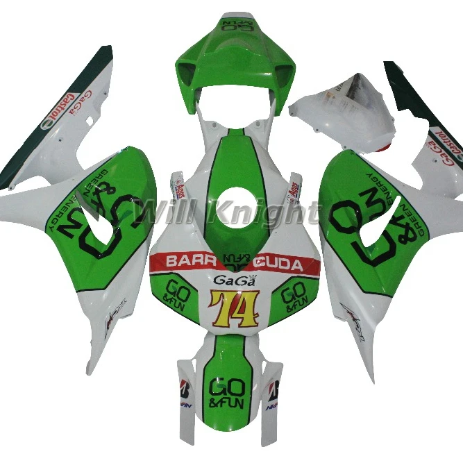 Injection Fairing Kit for Honda CBR1000RR CBR1000 2006 2007 Green GaGa 74 Edition