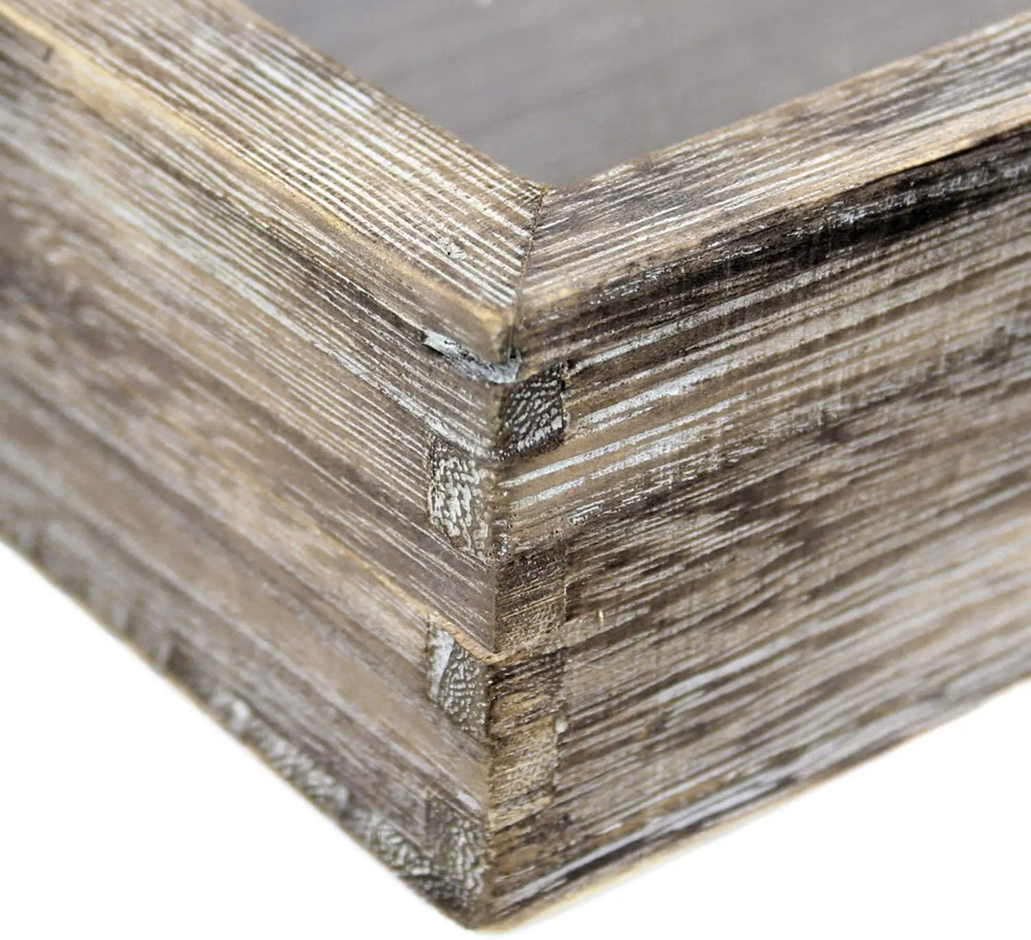 Custom Unfinished Pine Wood Gift Packaging Box Wooden Slide Top Box with Clear Acrylic / Glass Sliding Lid