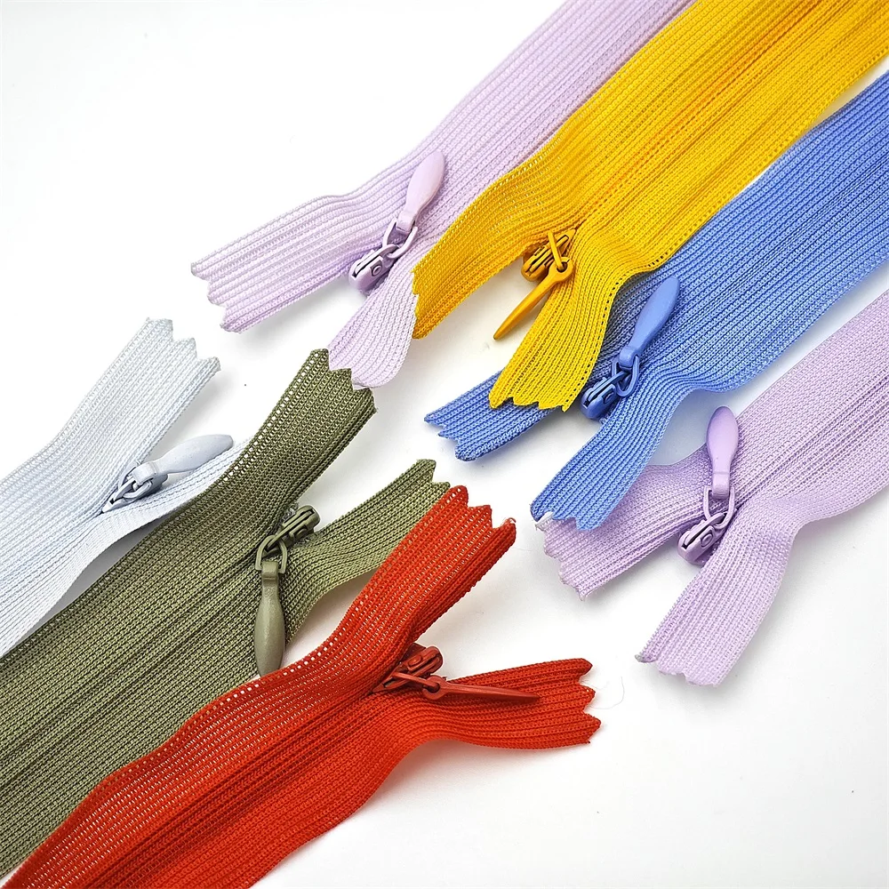 Garment accessories #3 #5 custom all colour babay women cloth nylon zip 3 5 pillow shell invisible zipper