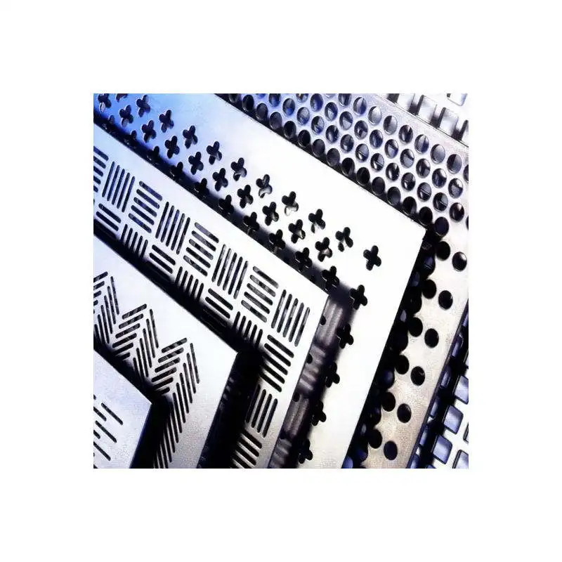 304 round/square/slotted hole metal sheets random hole stainless steel perforated sheet