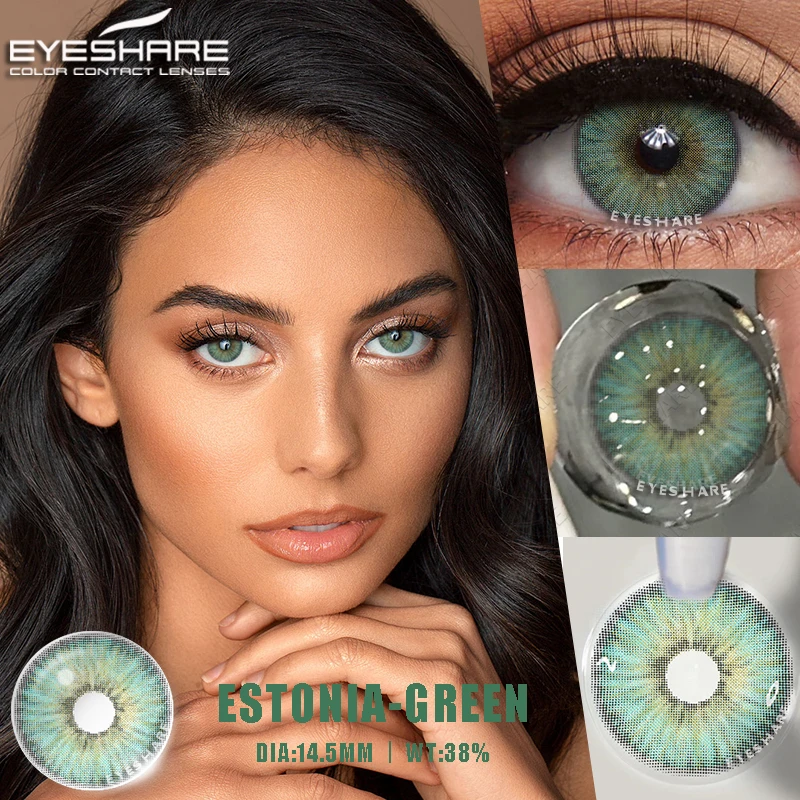Eyeshare Factory Outlet Gray Colored Eye Contact Lenses Wholesale Natural Eye Make Up Soft Color Contact Lens Cosplay Lenses