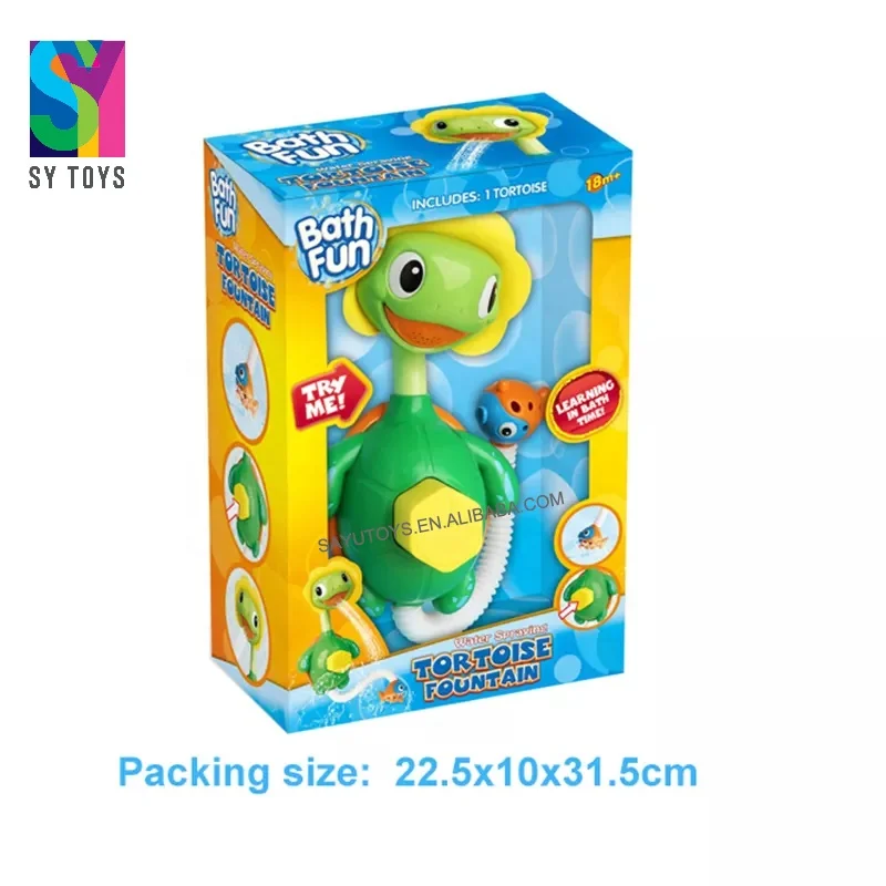 SY детей брызг воды teeturtle Детские ручной душ плавающий Черепаха игрушка